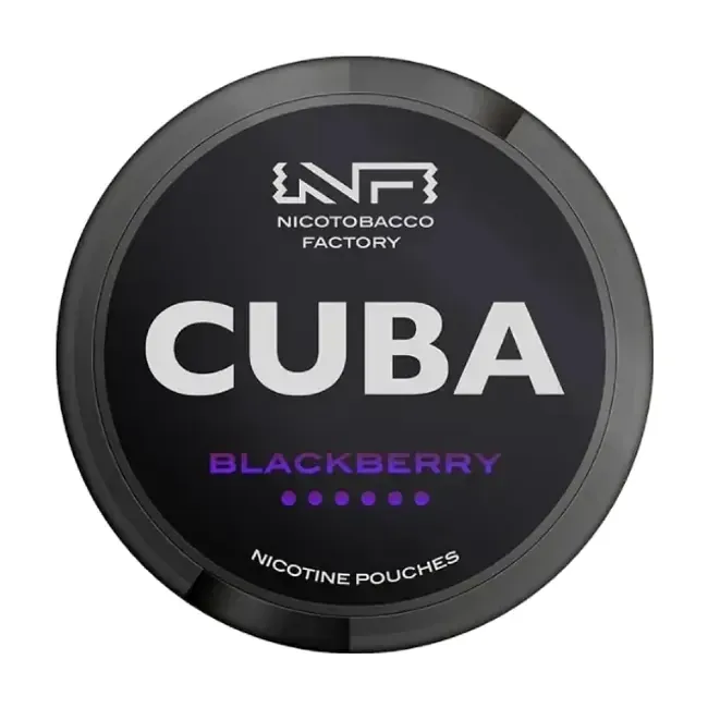 Hình ảnh sản phẩm CUBA Blackberry - thương hiệu CUBA - nicotine pouch chính hãng SnusSaigon - giao hàng nhanh TP.HCM