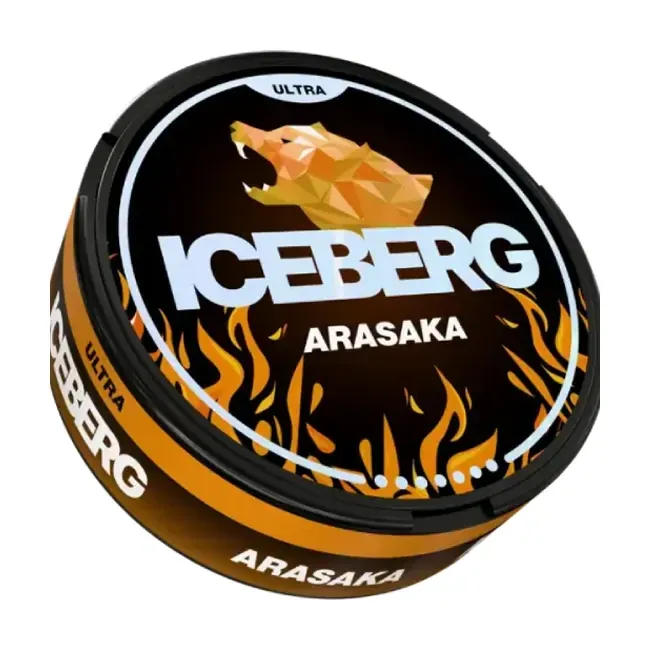 Hình ảnh sản phẩm ICEBERG Arasaka Ultra 70mg - thương hiệu ICEBERG - nicotine pouch chính hãng SnusSaigon - giao hàng nhanh TP.HCM
