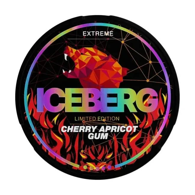 Hình ảnh sản phẩm ICEBERG Cherry Apricot Gum - thương hiệu ICEBERG - nicotine pouch chính hãng SnusSaigon - giao hàng nhanh TP.HCM