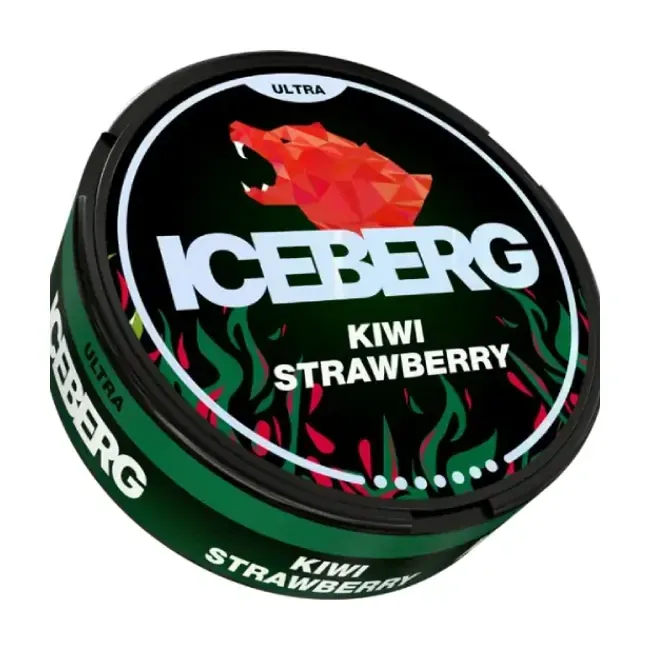 Hình ảnh sản phẩm ICEBERG Kiwi Strawberry Ultra 70mg - thương hiệu ICEBERG - nicotine pouch chính hãng SnusSaigon - giao hàng nhanh TP.HCM