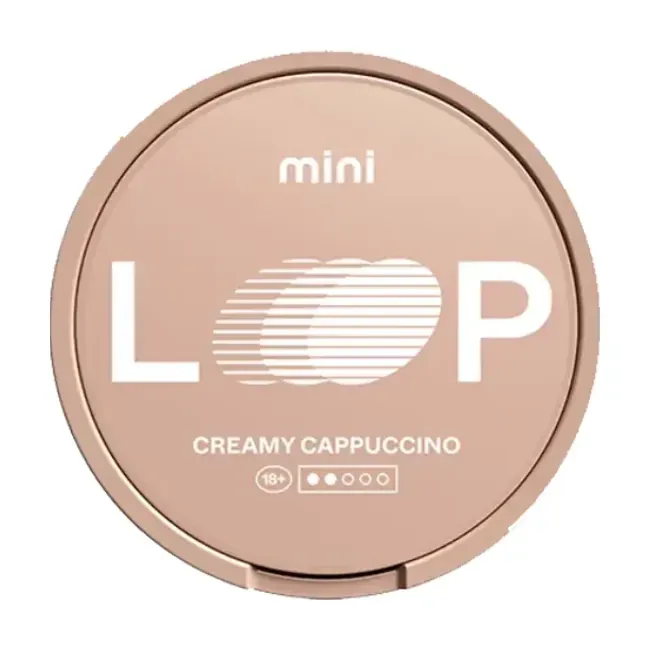 Hình ảnh sản phẩm LOOP Creamy Cappuccino Mini - thương hiệu LOOP - nicotine pouch chính hãng SnusSaigon - giao hàng nhanh TP.HCM