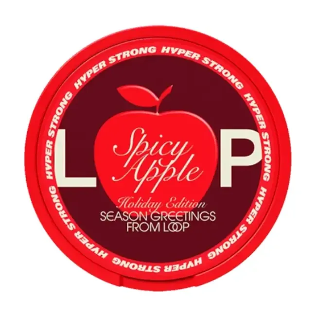 Hình ảnh sản phẩm LOOP Spicy Apple Hyper Strong - thương hiệu LOOP - nicotine pouch chính hãng SnusSaigon - giao hàng nhanh TP.HCM
