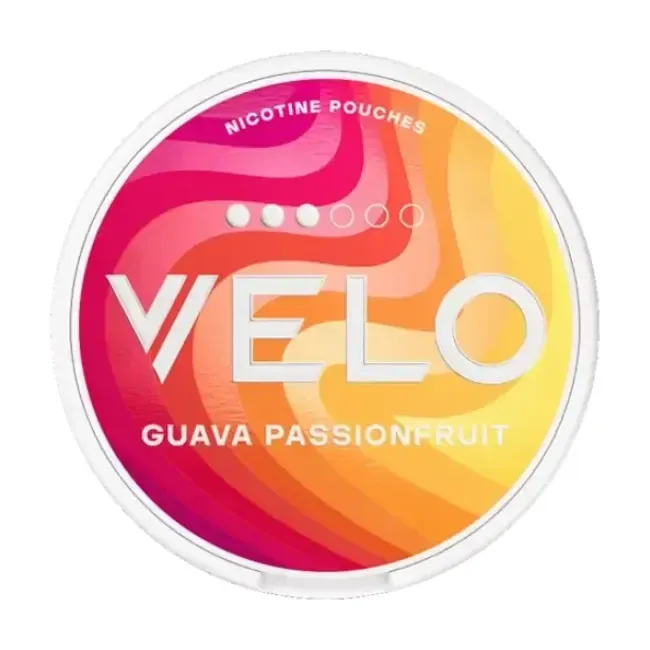 Hình ảnh sản phẩm VELO Guava Passionfruit Slim - thương hiệu VELO - nicotine pouch chính hãng SnusSaigon - giao hàng nhanh TP.HCM