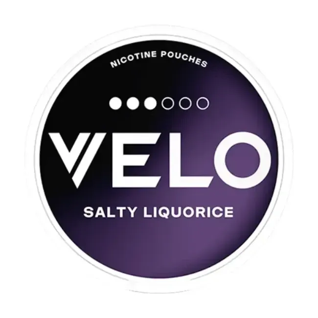 Hình ảnh sản phẩm VELO Salty Liquorice - thương hiệu VELO - nicotine pouch chính hãng SnusSaigon - giao hàng nhanh TP.HCM