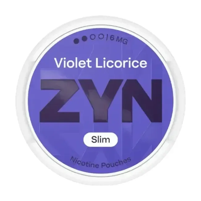 Hình ảnh sản phẩm ZYN Violet Licorice Slim S2 6mg - thương hiệu ZYN - nồng độ 6mg - nicotine pouch chính hãng SnusSaigon - giao hàng nhanh TP.HCM